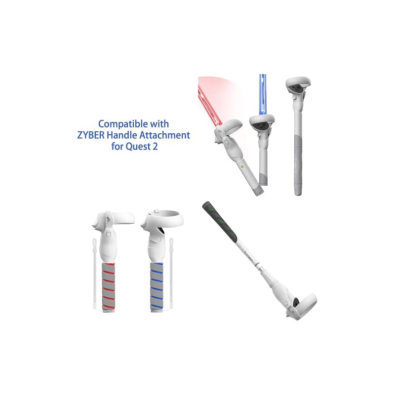 ZYBER Replacement Clips for ZYBER Quest 2 Controller Handle Attachment