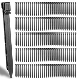 150 PCS Plastic Landscape Stakes, 10Inch Plant Support Lawn Stake Heavy Duty for Landscaping and Garden