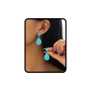 Turquoise Drop Earrings for Women – Clip-On Design with Oval