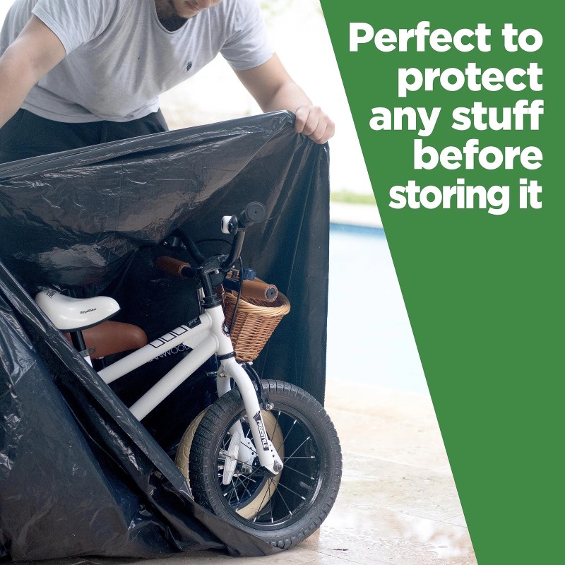 Toughbag 95-96 Gallon Extra Large Trash Bags 61X68â€ Black Garbage