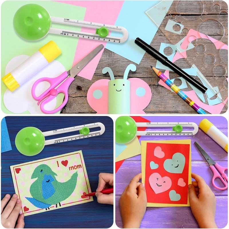 UOPR Paper Cutter, Round Compass Cutter, Cardboard, Circular Cutter, Paper,
