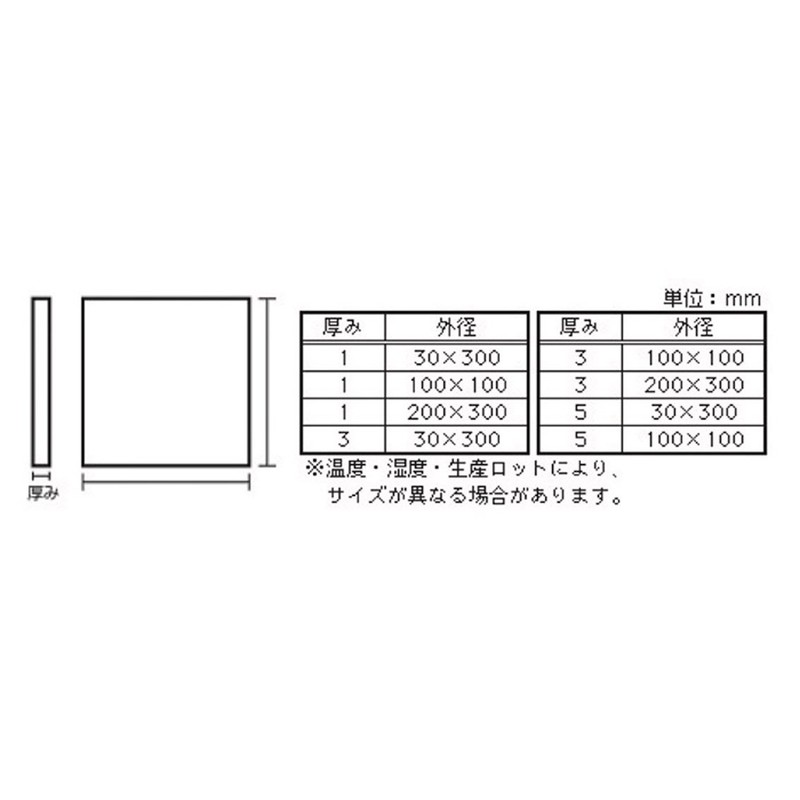 八幡nezi Anti-Vibration Mat erasutoma-si-to Black 3 X 0.1 X/30 cm