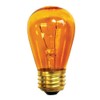 Bulbrite 701211-11S14TA - 11 Watt S14 Sign Bulb, Transparent Amber