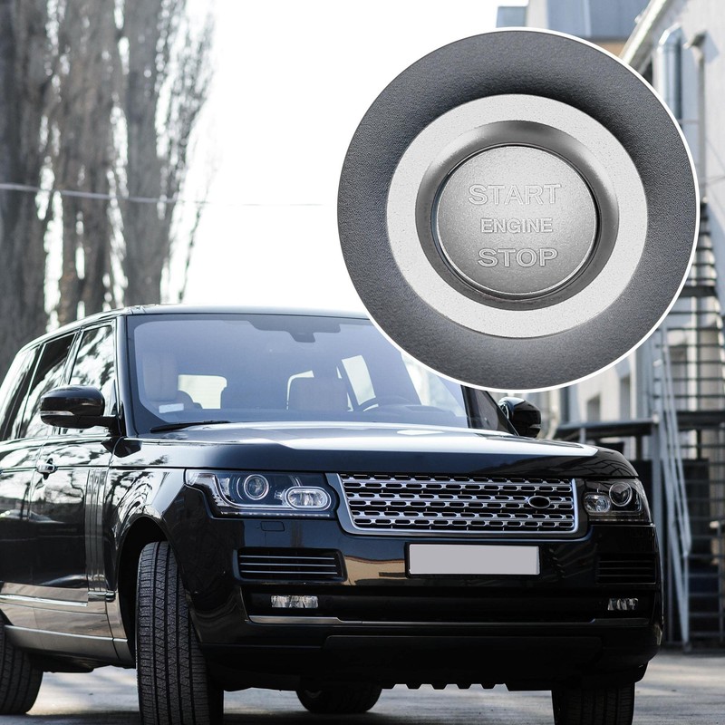 X AUTOHAUX Car Engine Start Stop Button Cover Trim Kit