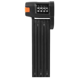 Flintronic Folding Lock, Bicycle Lock Combination Lock with 4-Digit Code, High Security, for E Bike, MTB & Road Bike, 88 cm, Black