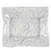 Handmade Textured Ceramic Soap Dish (Grey Swirl)