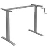 Tangkula Hand Crank Stand Up Desk Frame, Manual Height Adjustable
