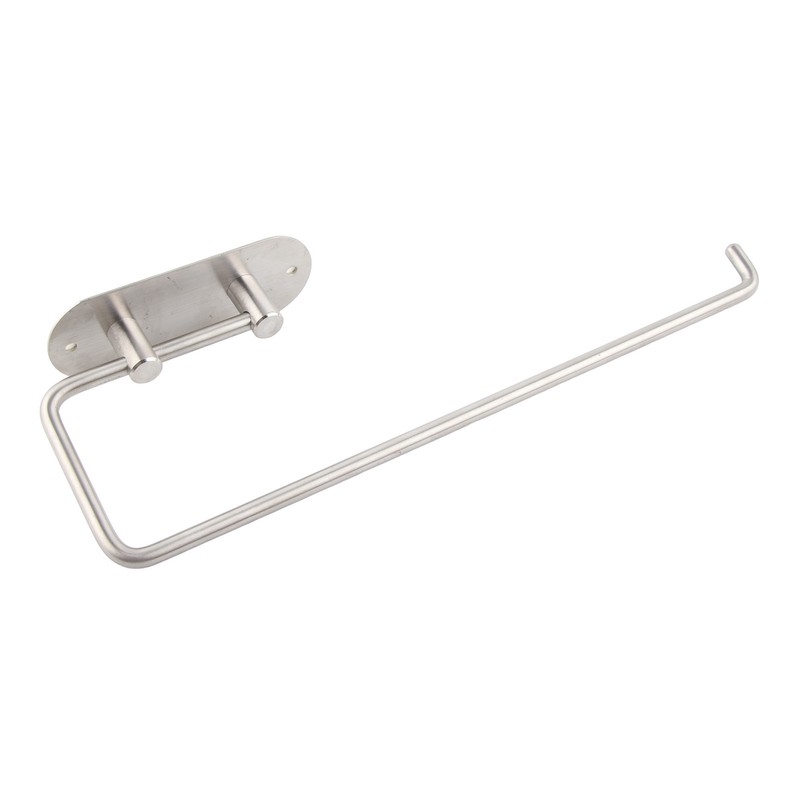 Adhesive 304 Stainless Steel Tissue Storage Rack Home Kitchen Roll