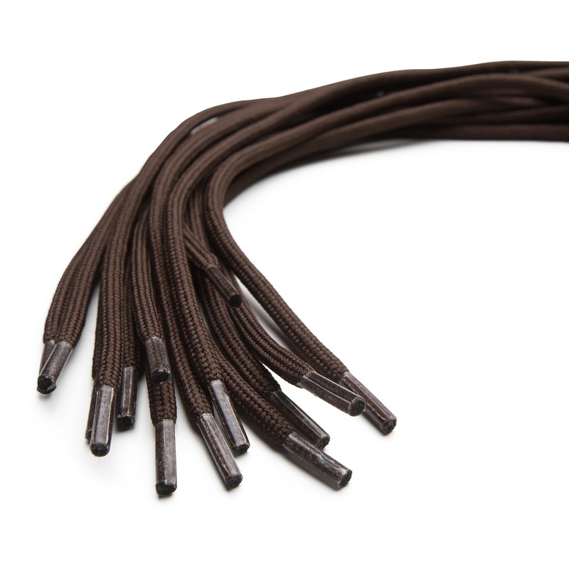 OrthoStep Thick Round Athletic 27 inch brown shoe laces -