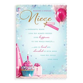 Avant Garde Studios Birthday Card Niece - 9 x 6 inches