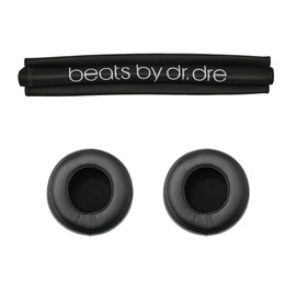 Beats By Dre PRO Detox Headband Leather Cover Cushion Ear Pads Muffs - BLACK