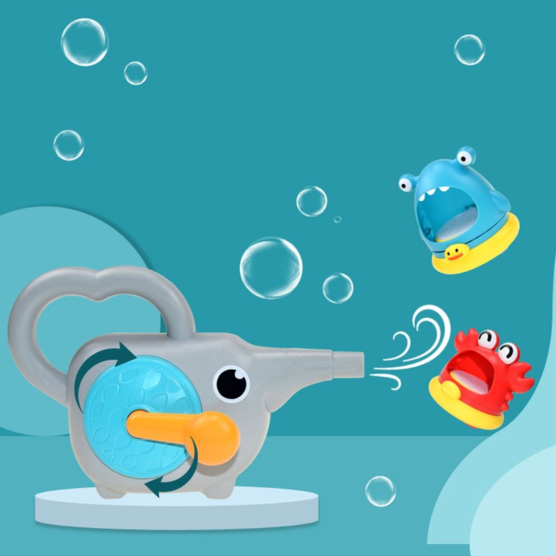 Kids Bubble Maker Toy Cute Animal Shaped Double Play Modes