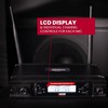 Wireless Microphone System, Dual Handheld Cordless Dynamic Mics with Auto