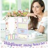 Wildflower Sticky Notes Set Cute Floral Self Stick Writing Memo