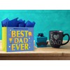 HEYINSHEN 13" Best Dad Ever Gift Bag with Tissue Paper