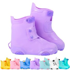 Fundas para zapatos de lluvia | Fundas impermeables para zapatos para niños y niñas | Cubrezapatos reutilizables Galoshes