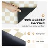 UJoowalk Checkered Dish Drying Mat Versatile with Non-Slip Rubber Backing,