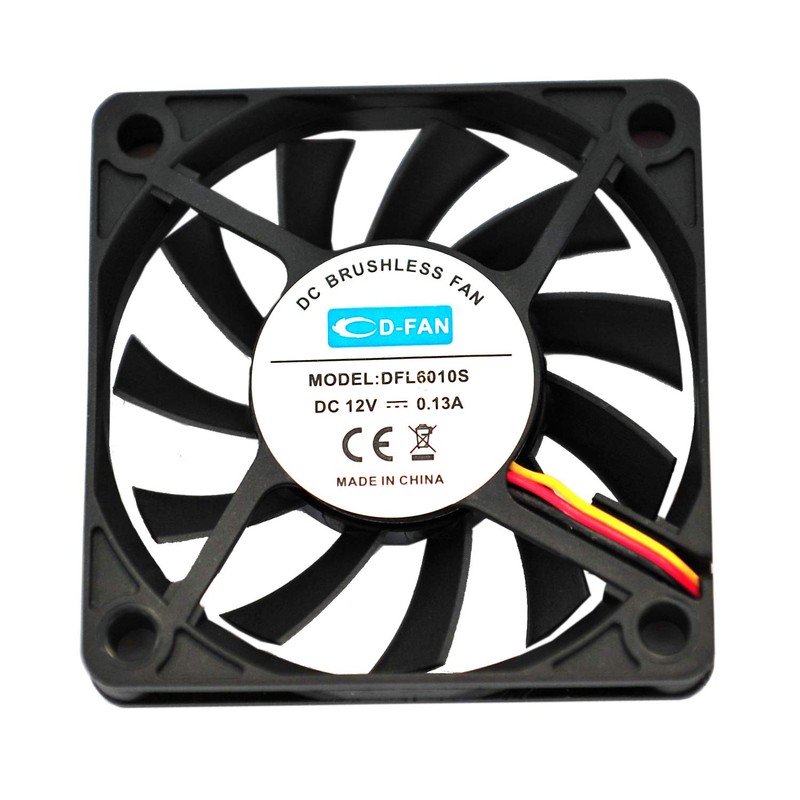 Rhombutech® Set of 2 whisper-quiet fans, 60 x 60 x