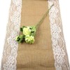 Time to Sparkle Jute Hessian Table Runners Lace 30x275cm Rustic