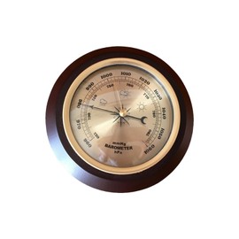 Oshhni Wall Mounted Barometer Meter Dia 7inch Living Room Hanging Analog Weather Station for Porches Marine Yacht Sailing Ship Boat