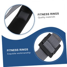 KOMBIUDA 2 Pcs Adjustable Gymnastic Rings with Thick Straps Premium Fitness Equipment for Outdoor Strength Training Core Workouts