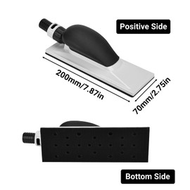 Dust Sanding Block Hand Grinding Block Hand Dust Extraction Sanding Grinding Sponge Block with Comfortable Grip for Wood Polishing 200*70mm