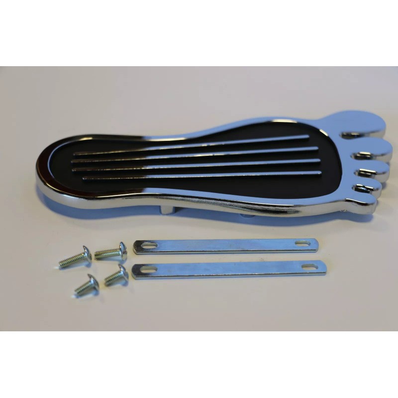 Hot Rod Parts Supply Barefoot Chrome Gas Pedal Cover &