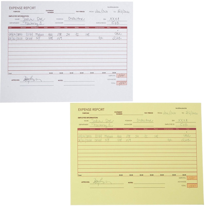 Limited Papers (TM), Carbonless Sheets, Superior, Pre Collated, Multi part,
