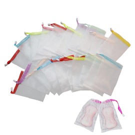 YIXINLYMY Soap Net, Foaming Net, Facial Cleansing Net, Easy to Make Foams with Soap, Foam, For Facial Cleansing, Body Use, Set of 20, Random Color