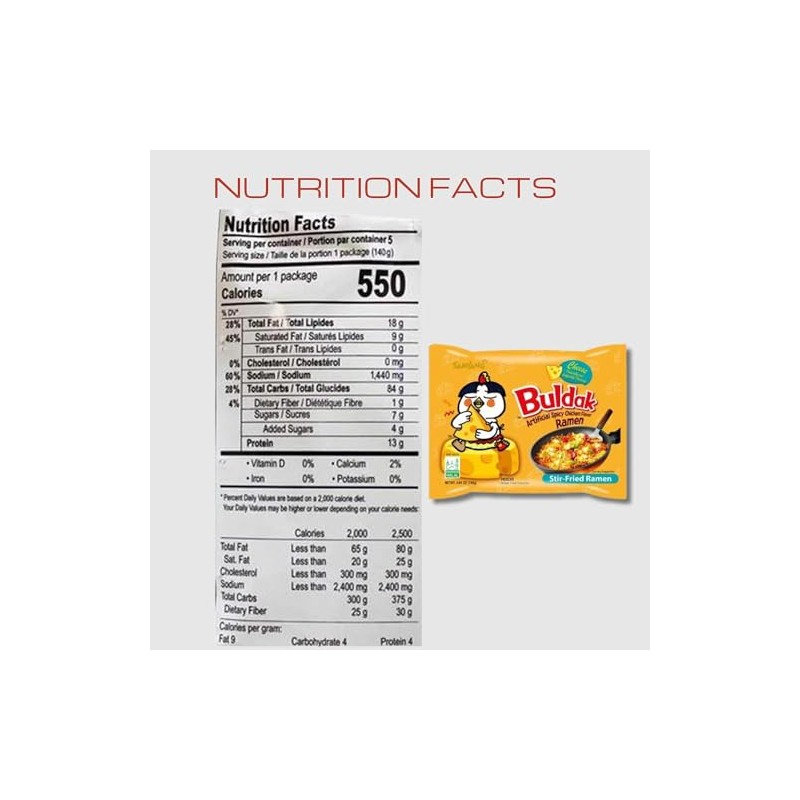 Samyang Buldak Hot Chicken Spicy Ramen Korea Instant Packaged Noodles,4.94