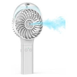 3000mAh Battery Electric USB Mini Cooling Fans Portable Handheld Misting Mist Rechargeable Fancolor: White, Plug Type: AU