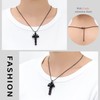 Cremation Jewelry Black Cross Urn Pendant Keepsake Memorial Necklace