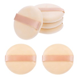 Setting Powder Puff, 6 Pcs Soft Cotton Round Makeup Powder Puff Pressed Powder Puff Pads Beauty Makeup Tools for Loose Powder, Setting Powder, Body Powder, Foundation (2.56 Inch)