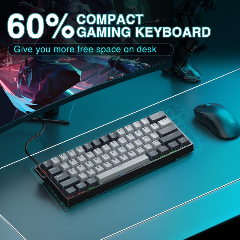AULA WIN60 HE PRO 60% Mechanical Gaming Keyboard Wired, Magnetic