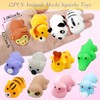 12P Mini Jungle Animals Mochi Squishy Toys,Mochi Squishy Toys for