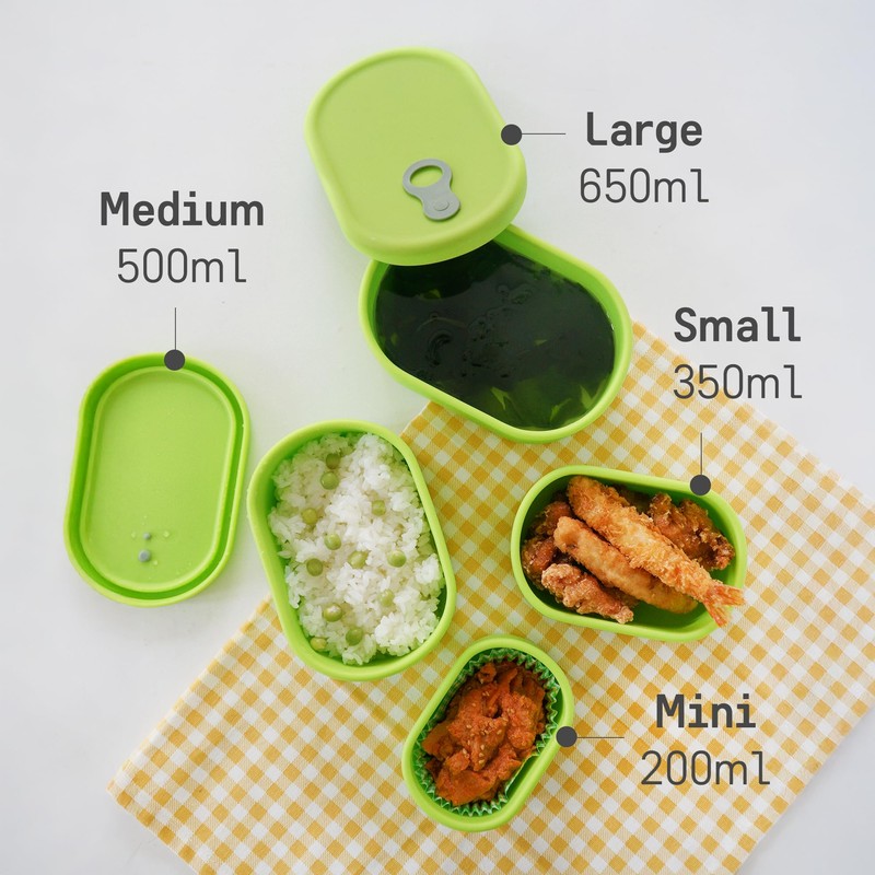Premium Korean-Made Silicone Airtight Food Container with Steam Vent –