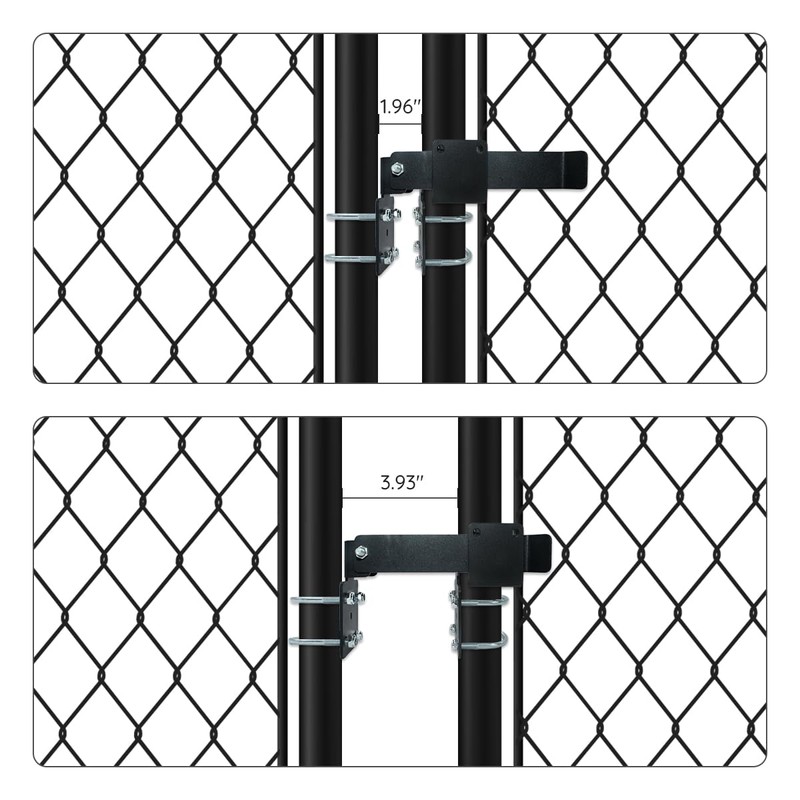 Chain Link Fence Double Gate Latch for 1-3/8" Gate Frame