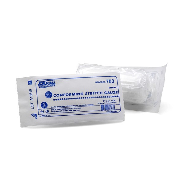 Medique Products 61301 Sterile Conforming Gauze, 3-Inch by 4.1-Yards