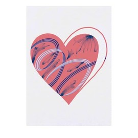 Azeeda 'Asymmetrisches Herzdesign' Temporäres Tattoo - Hautfreundlicher & Ungiftiger Abziehbild · Wasserfest (TO00082137)