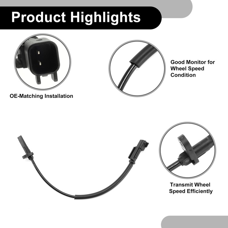 Partuto ABS Wheel Speed Sensor Front Left or Front Right