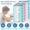4 Pcs Checklist Chore Chart, Sliding Routine Chores Chart for