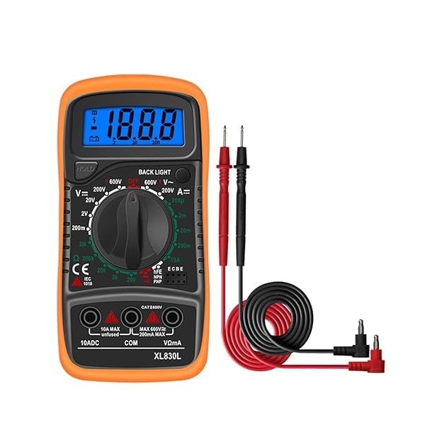 Portable Multimeter Tools, LCD Backlight Multi-Function Multimeter High Precision Tester