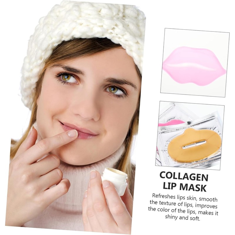 DOITOOL 20piezas Mascarilla Labial De Cuidado De Labios Membrana Labial