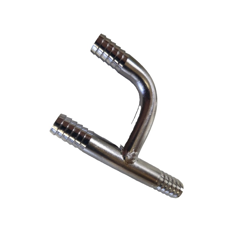 Generic STAINLESS 3/8" BARBED HOSE "Y" FITTING - Food Grade