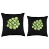 Brussels Sprouts Pop Art Throw Pillow