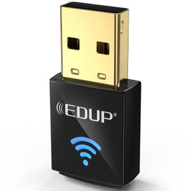 Adaptador USB Bluetooth WiFi, adaptador de red nano USB inalámbrico para computadora portátil de computadora, PC Wi-Fi Dongle compatible con Windows 10/7/8/8.1/XP Mac OS X 10.6-10.15.3, negro