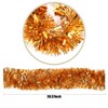 LOKIPA Christmas Tinsel Garlands, 10M Copper Xmas Metallic Chunky Tinsel