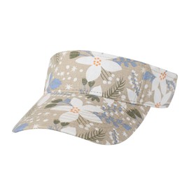 ZLYC Damen Sonnenschild Golf Visor Cap mit Klettverschluss,Blumengrün,Gr. Einheitsgröße