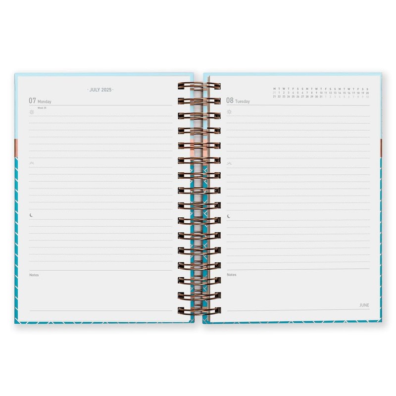 Matilda Myres 2025 Day to Page A5 Spiral Bound Diary