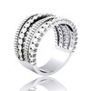 YVLSS Luxurious Sparkling Multi-Layer Ring | 925 Sterling Silver |